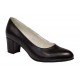 Pantofi dama din piele naturala cu toc de 5cm, Negru NAA32N5 Pantofi dama din piele naturala cu toc de 5cm, Negru NAA32N5