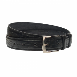 Curea barbati, casual-eleganta, din piele ecologica, latime 3.5 cm, negru - NB027