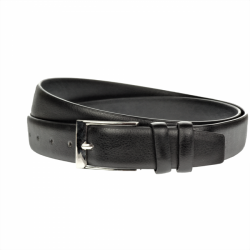 Curea barbati, casual-eleganta, din piele ecologica, latime 3.5 cm, negru - NB032