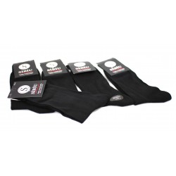 Sosete negre barbati, set 5 perechi din bumbac, fara cusatura - Sibiu Romania NEGRU21