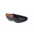 Pantofi barbati cu elastic, eleganti din piele naturala neagra - NIC02ELN