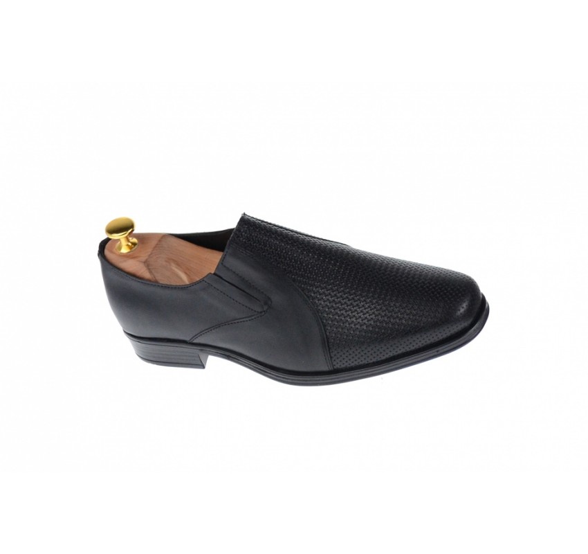 Pantofi barbati eleganti din piele naturala, cu elastic, NIC02ELPR