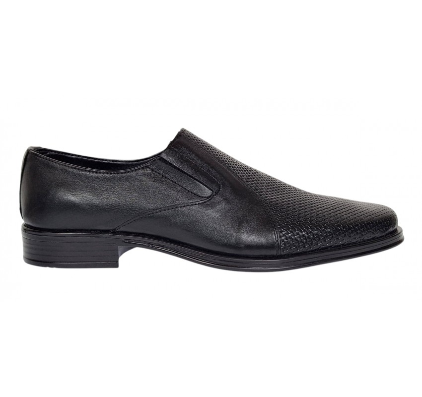 Pantofi barbati eleganti din piele naturala - Model fara siret Nik 02