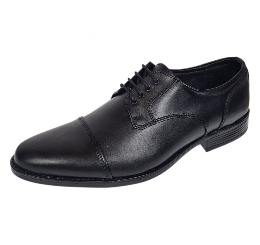 Pantofi barbati eleganti din piele naturala, Negru NIC02NVFS