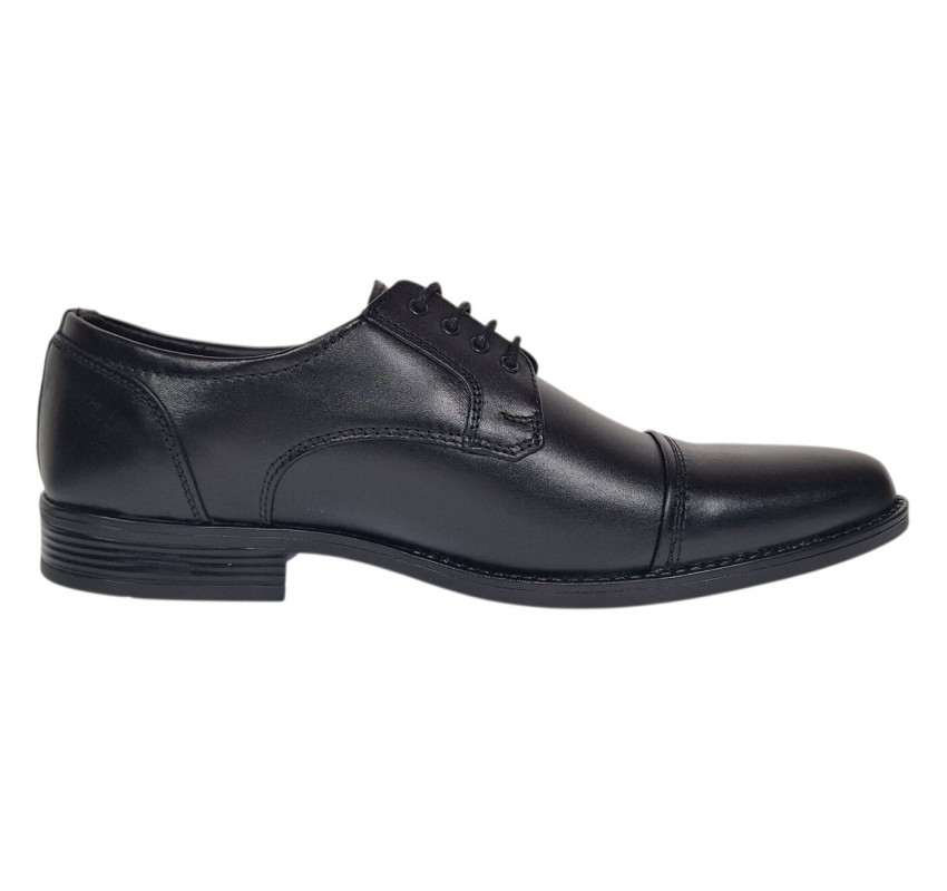 Pantofi barbati eleganti din piele naturala, Negru NIC02NVFS