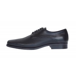 Pantofi barbati eleganti din piele naturala matritata Negru NIK NIC02PRN