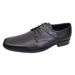 Pantofi barbati eleganti din piele naturala de culoare neagra Sir NIC03NS