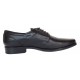 Pantofi barbati eleganti din piele naturala de culoare neagra Sir NIC03NS