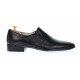 Pantofi barbati eleganti din piele naturala - Model Negru fara siret NIC142NEL