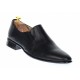 Pantofi barbati eleganti din piele naturala - Model Negru fara siret NIC142NEL