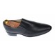 Pantofi barbati eleganti din piele naturala - Model Negru fara siret NIC142NEL