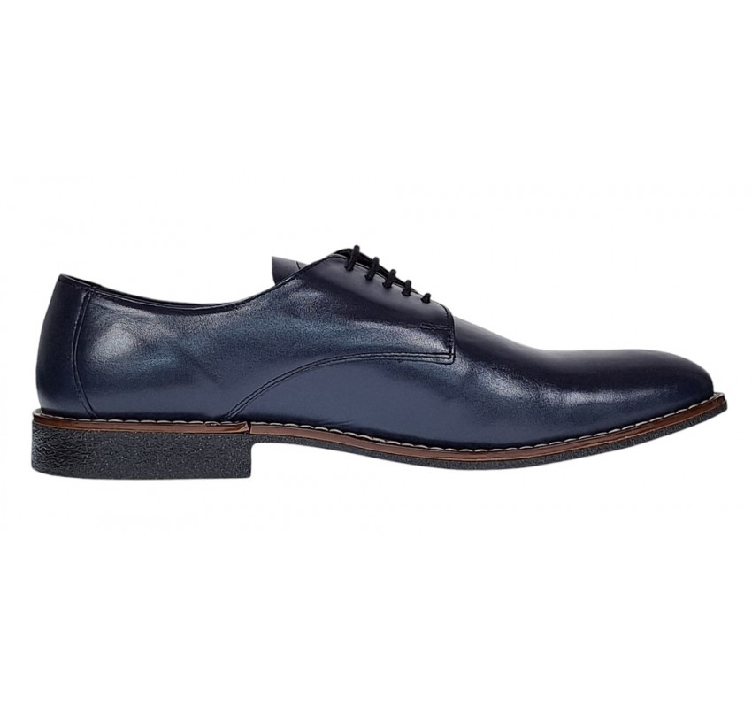 Pantofi barbati casual din piele naturala bleumarin NIC184BLBOX Pantofi barbati casual din piele naturala bleumarin NIC184BLBOX