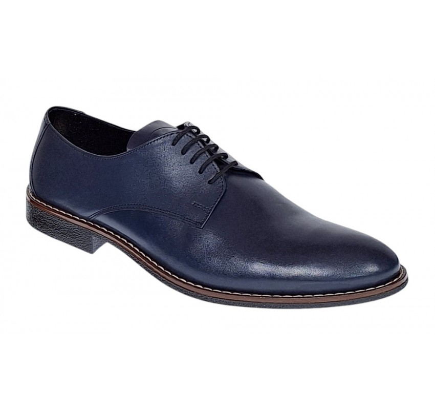 Pantofi barbati casual din piele naturala bleumarin NIC184BLBOX Pantofi barbati casual din piele naturala bleumarin NIC184BLBOX