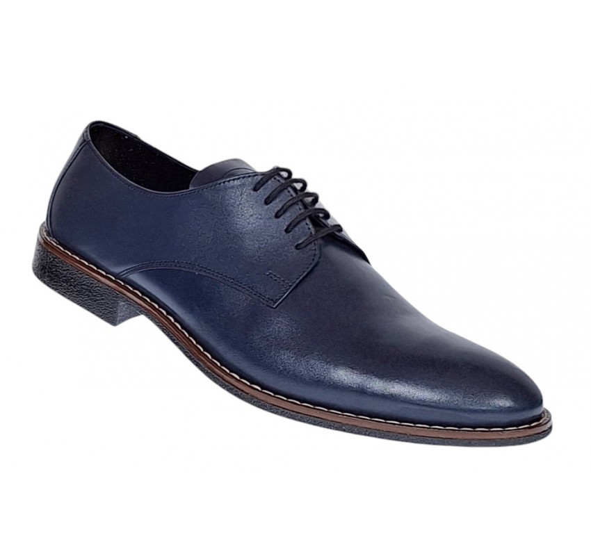 Pantofi barbati casual din piele naturala bleumarin NIC184BLBOX Pantofi barbati casual din piele naturala bleumarin NIC184BLBOX