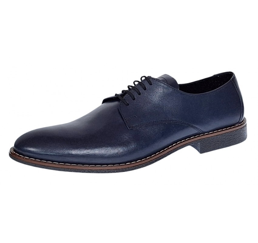Pantofi barbati casual din piele naturala bleumarin NIC184BLBOX Pantofi barbati casual din piele naturala bleumarin NIC184BLBOX