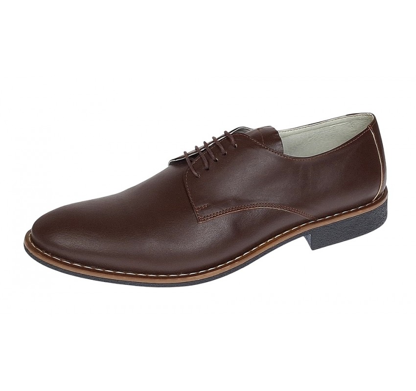Pantofi casual barbati din piele naturala Maro - NIC184MBOX Pantofi casual barbati din piele naturala Maro - NIC184MBOX