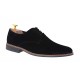 Pantofi barbati casual din piele naturala intoarsa - Model Negru 184 Vel