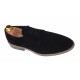 Pantofi barbati casual din piele naturala intoarsa - Model Negru 184 Vel