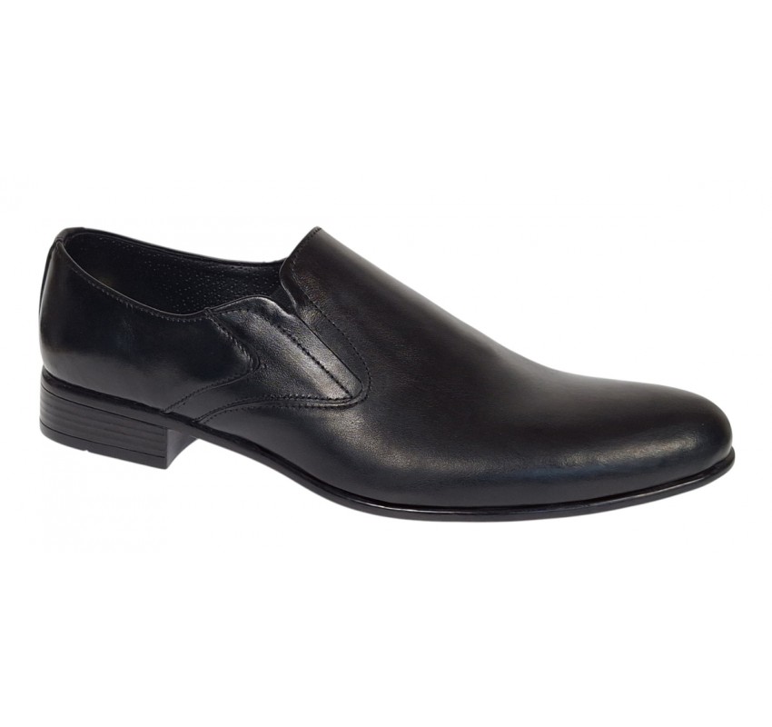 Pantofi barbati eleganti din piele naturala fara siret Negru - NIC211NEL Pantofi barbati eleganti din piele naturala fara siret Negru - NIC211NEL
