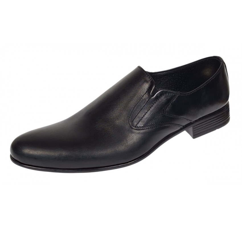 Pantofi barbati eleganti din piele naturala fara siret Negru - NIC211NEL Pantofi barbati eleganti din piele naturala fara siret Negru - NIC211NEL