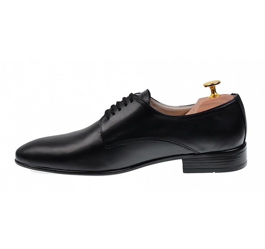 Pantofi barbati eleganti din piele naturala - Model Negru NIC211SIR