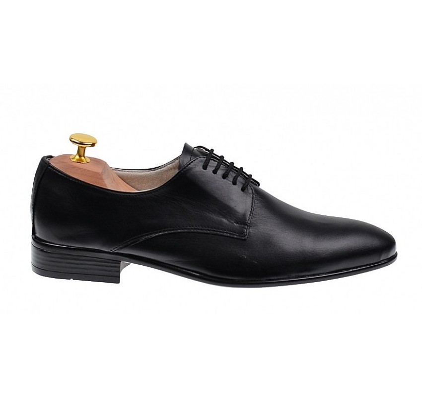 Pantofi barbati eleganti din piele naturala - Model Negru NIC211SIR