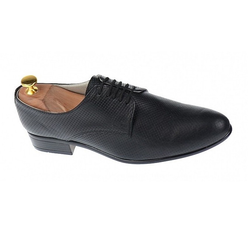 Pantofi barbati eleganti din piele naturala - Model Negru NIC211SIRNP