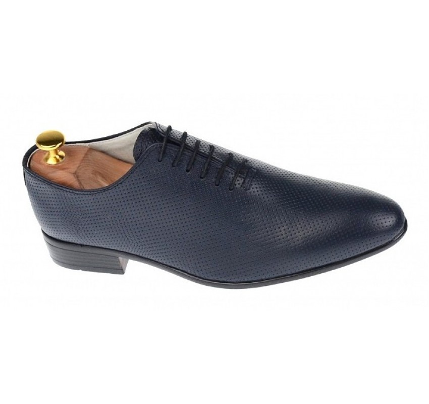 Marimea 39, 41 Pantofi barbati eleganti din piele naturala bleumarin NIC5BLPR