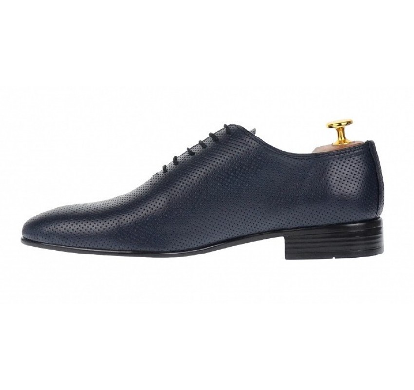 Marimea 39, 41 Pantofi barbati eleganti din piele naturala bleumarin NIC5BLPR