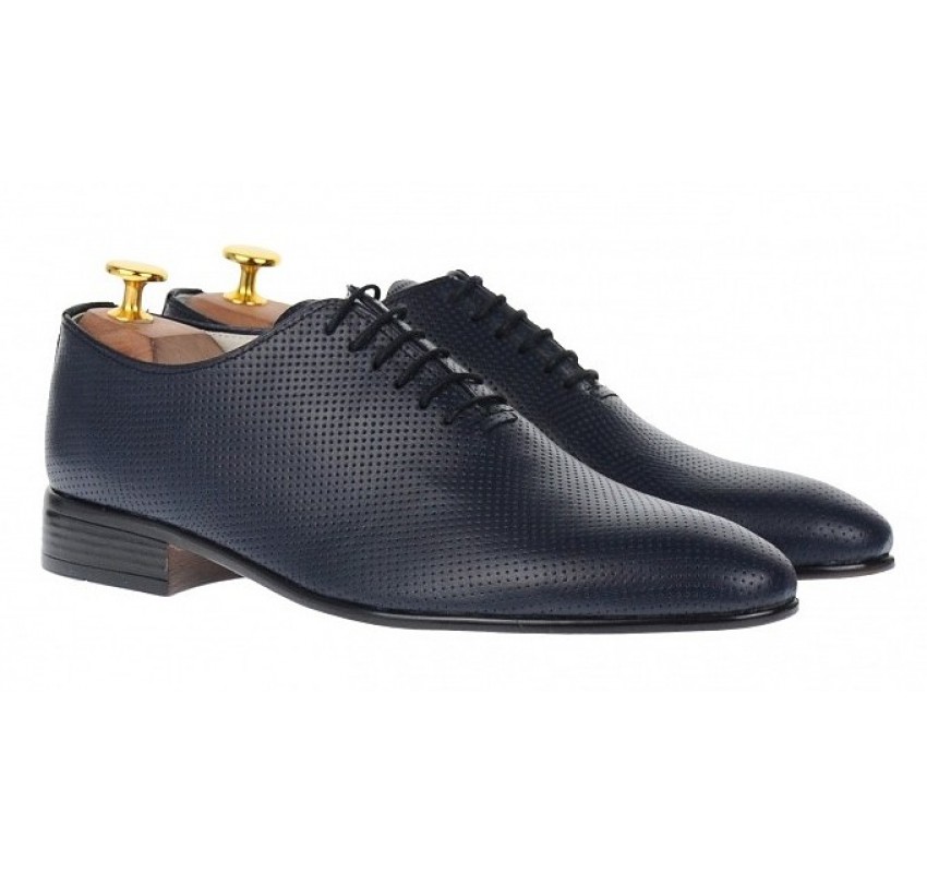 Marimea 39, 41 Pantofi barbati eleganti din piele naturala bleumarin NIC5BLPR