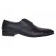 Marimea 44 Pantofi barbati negri eleganti din piele naturala matritata NIC5NBR