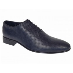 Marimea 39 Pantofi barbati eleganti bleumarin din piele naturala NIK5BLPF