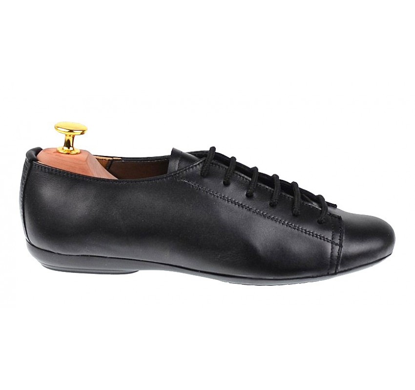 Pantofi casual dama din piele naturala box - Model Emma P09N
