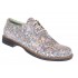 Pantofi dama casual din piele naturala Mozaic Colorat P102BEJ2
