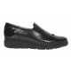 Pantofi dama casual din piele naturala Negru - P103NLAC