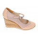 Marimea 36, 37 Pantofi dama casual din piele naturala Bej Box cu Lac- P104BB