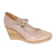 Marimea 36, 37 Pantofi dama casual din piele naturala Bej Box cu Lac- P104BB