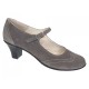 Marimea 37 Pantofi dama eleganti din piele naturala intoarsa Gri P104GRI5VEL