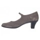 Marimea 37 Pantofi dama eleganti din piele naturala intoarsa Gri P104GRI5VEL