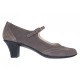 Marimea 37 Pantofi dama eleganti din piele naturala intoarsa Gri P104GRI5VEL