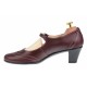 Pantofi dama eleganti din piele naturala grena - P104GRN