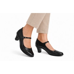 Pantofi dama piele naturala – eleganti, comozi, toc mediu stabil – model premium P104N5BOX