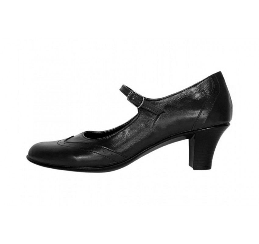 Pantofi dama piele naturala – eleganti, comozi, toc mediu stabil – model premium P104N5BOX