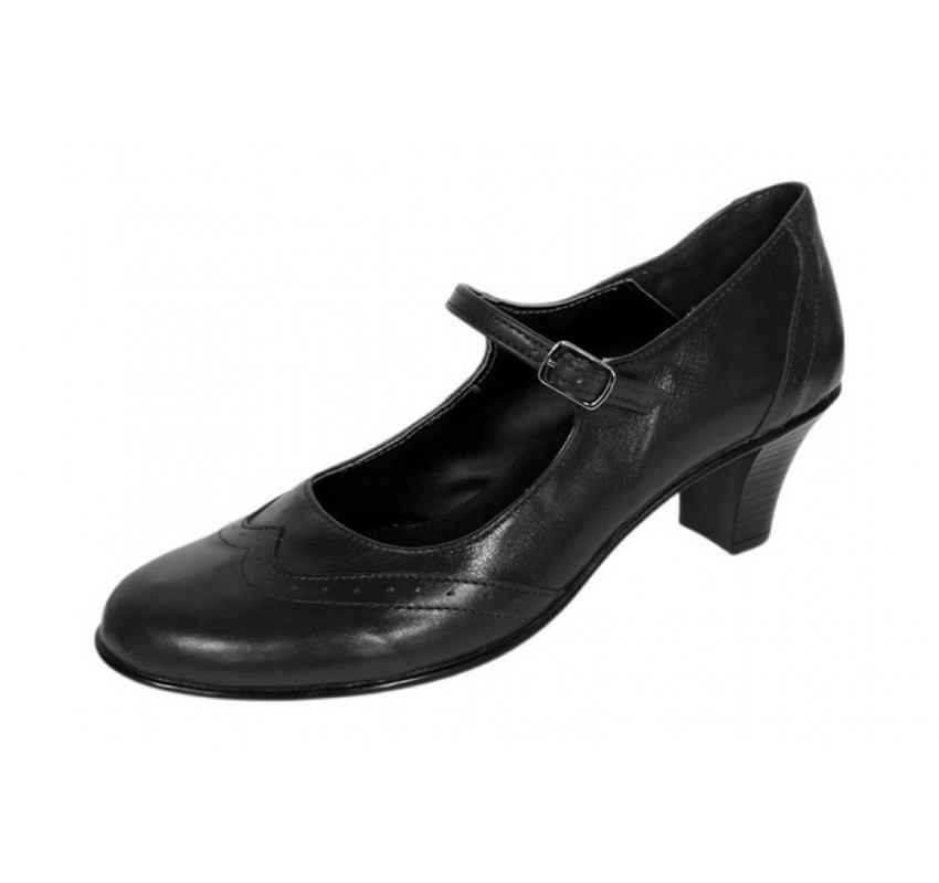 Pantofi dama piele naturala – eleganti, comozi, toc mediu stabil – model premium P104N5BOX