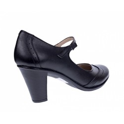 Marimea 38 Pantofi dama eleganti din piele naturala cu toc de 7 cm - P104NBOX