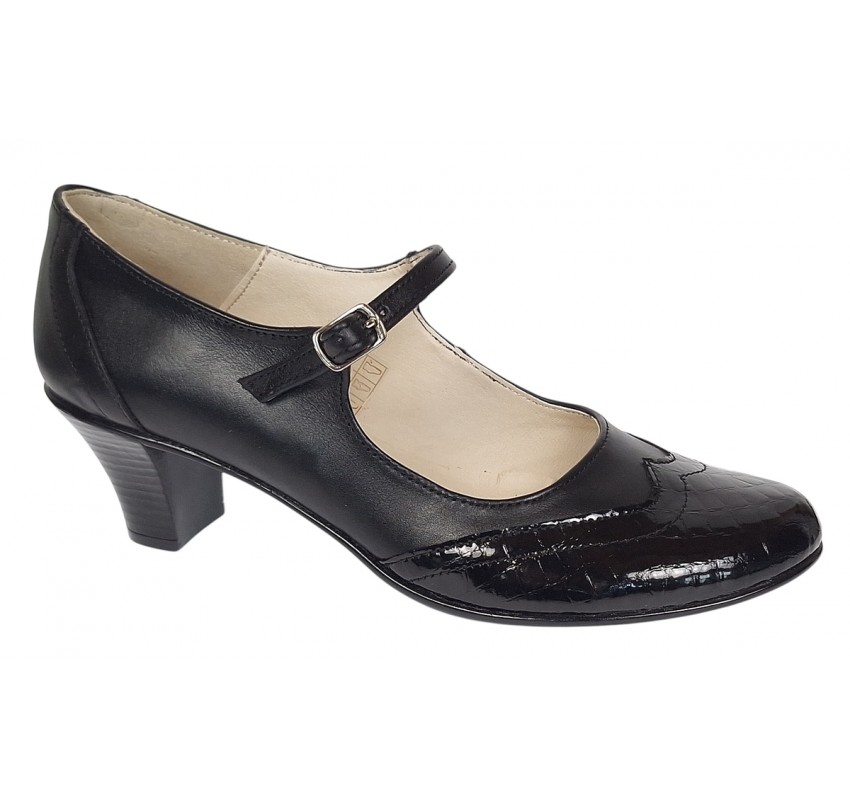 Pantofi dama eleganti din piele naturala cu toc 5cm sau 7cm - P104NLCRT5 Pantofi dama eleganti din piele naturala cu toc 5cm sau 7cm - P104NLCRT5