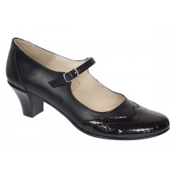 Marimea 39 Pantofi dama eleganti din piele naturala cu toc 5cm sau 7cm - P104NLCRT5