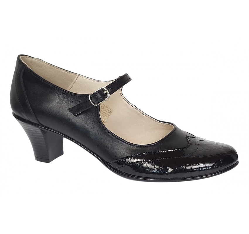 Pantofi dama eleganti din piele naturala cu toc 5cm sau 7cm - P104NLCRT5 Pantofi dama eleganti din piele naturala cu toc 5cm sau 7cm - P104NLCRT5