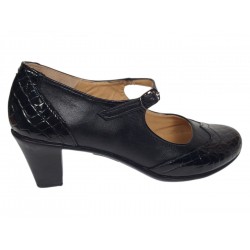 Marimea 35, 39 Pantofi dama eleganti din piele naturala cu toc 6 cm - P104NLCRT6