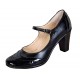 Pantofi dama, eleganti, din piele naturala cu toc 5cm sau 7cm - Made in Romania P104NLCRT7